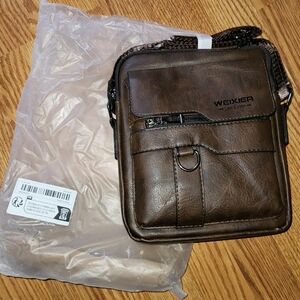 Weixier Men's Brown Messenger Bag